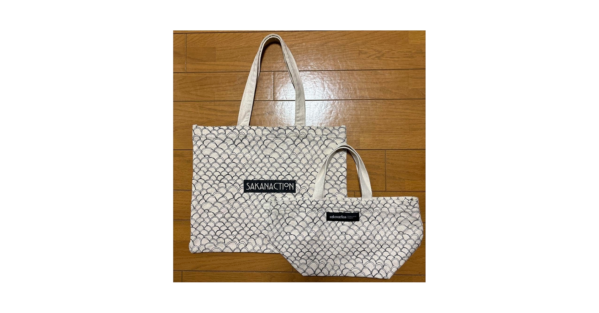 Amazon.co.jp: サカナクション ウロコ柄トートバッグ2個セット